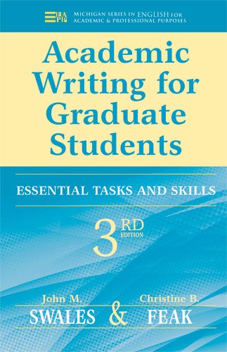 Book Cover Academic Writing for Graduate Students: Essential Tasks and Skills