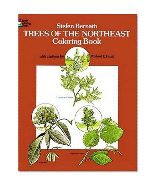 Book Cover Trees of the Northeast Coloring Book (Dover Nature Coloring Book)