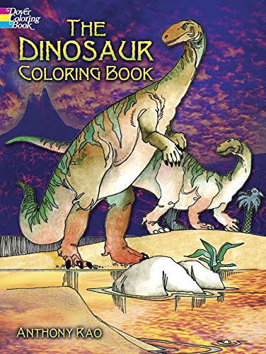 Book Cover The Dinosaur Coloring Book (Dover Dinosaur Coloring Books)