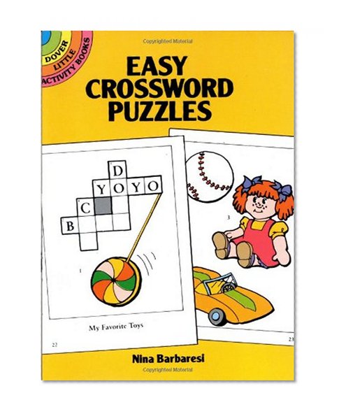 Book Cover Easy Crossword Puzzles (Dover Little Activity Books)
