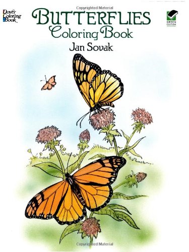 Book Cover Dover Publications-Butterflies Coloring Book (Dover Nature Coloring Book)