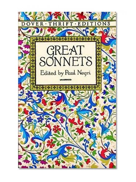 Book Cover Great Sonnets (Dover Thrift Editions)