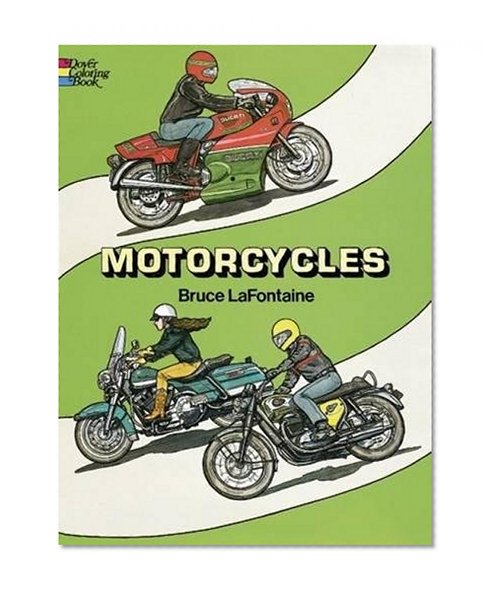 Book Cover Motorcycles Coloring Book (Dover History Coloring Book)