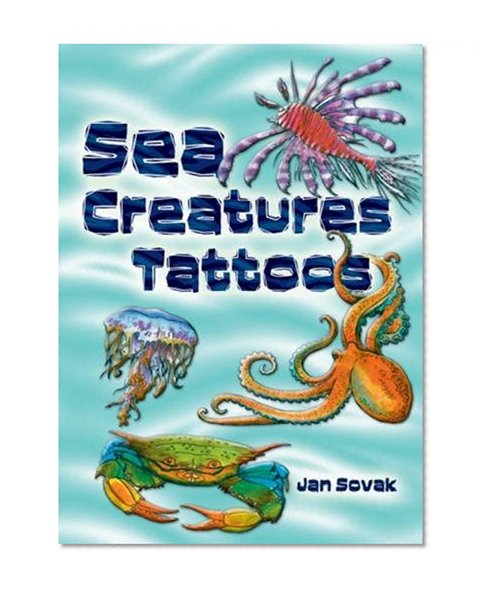 Book Cover Sea Creatures Tattoos (Dover Tattoos)
