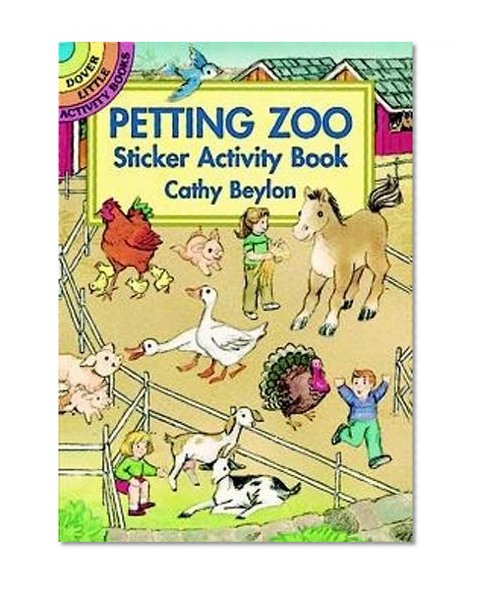 Book Cover Dover Petting Zoo Sticker Activity Book (Dover Little Activity Books Stickers)