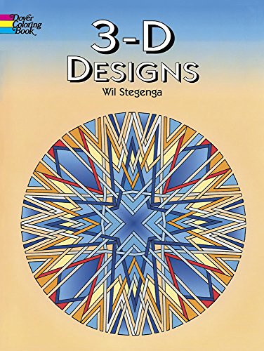 Book Cover 3-D Designs (Dover Design Coloring Books)