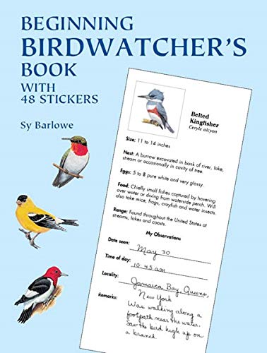 Book Cover Beginning Birdwatcher's Book: With 48 Stickers (Dover Children's Activity Books)