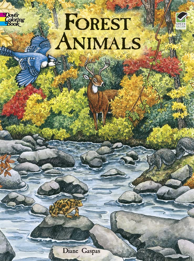 Book Cover Forest Animals Coloring Book (Dover Animal Coloring Books)