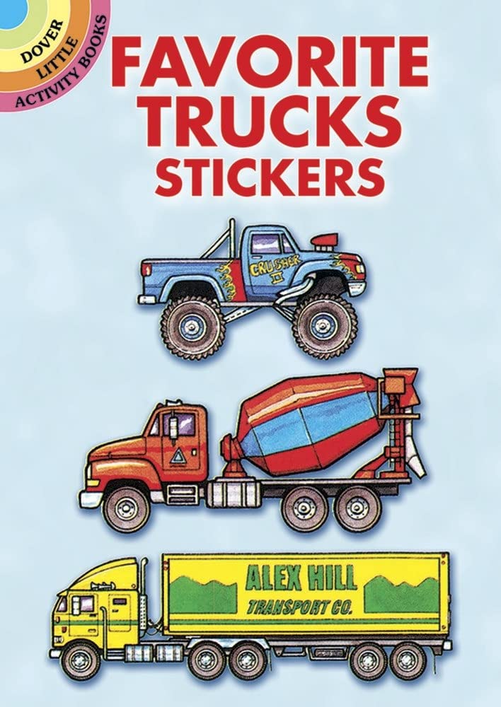 Book Cover Favorite Trucks Stickers (Dover Little Activity Books Stickers)