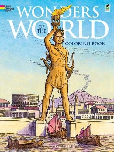 Book Cover Wonders of the World Coloring Book (Dover History Coloring Book)