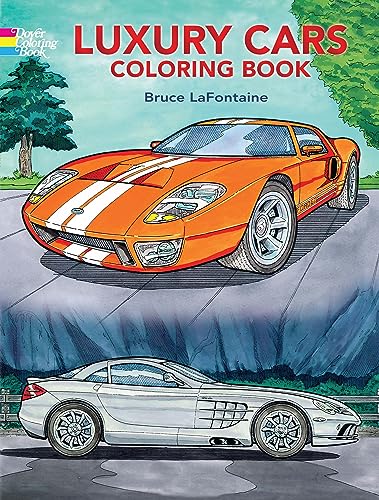 Book Cover Luxury Cars Coloring Book (Dover History Coloring Book)
