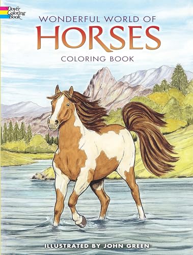 Book Cover Wonderful World of Horses Coloring Book (Dover Nature Coloring Book)