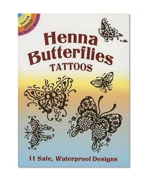 Book Cover Henna Butterflies Tattoos (Dover Tattoos)