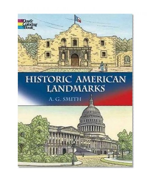 Book Cover Historic American Landmarks (Dover History Coloring Book)
