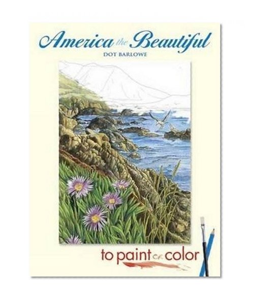 Book Cover America the Beautiful to Paint or Color (Dover Art Coloring Book)