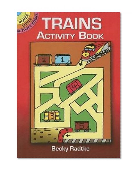 Book Cover Trains Activity Book (Dover Little Activity Books)