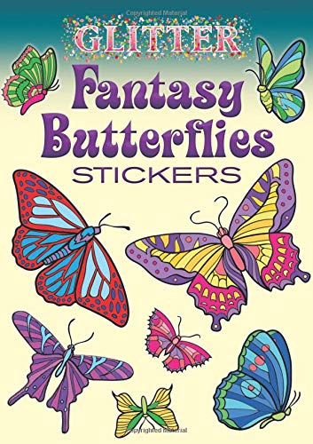Book Cover Glitter Fantasy Butterflies (Dover Little Activity Books Stickers)