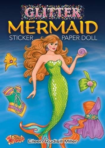 Book Cover Glitter Mermaid Sticker Paper Doll (Dover Little Activity Books Paper Dolls)