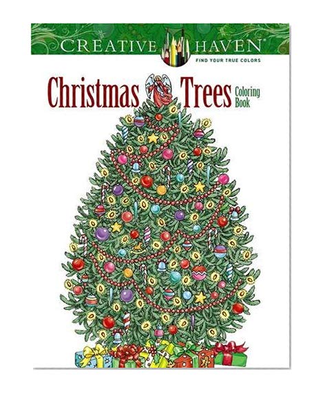 Book Cover Creative Haven Christmas Trees Coloring Book (Adult Coloring)