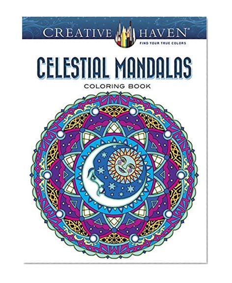 Book Cover Creative Haven Celestial Mandalas Coloring Book (Adult Coloring)