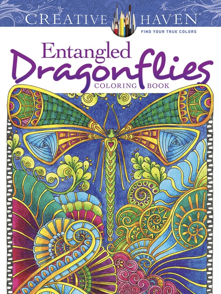 Book Cover Creative Haven Entangled Dragonflies Coloring Book (Adult Coloring)