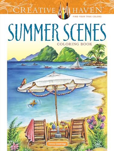 Creative Haven Summer Scenes Coloring Book (Adult Coloring Books: Seasons)