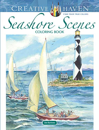 Book Cover Creative Haven Seashore Scenes Coloring Book (Adult Coloring)