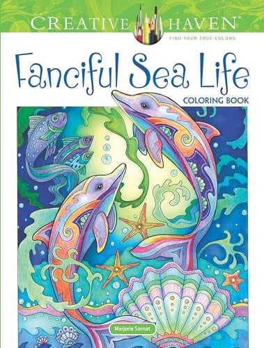 Book Cover Creative Haven Fanciful Sea Life Coloring Book (Adult Coloring)