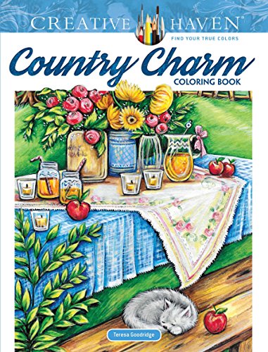 Book Cover Creative Haven Country Charm Coloring Book (Creative Haven Coloring Books)