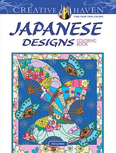 Book Cover Creative Haven Japanese Designs Coloring Book (Adult Coloring)