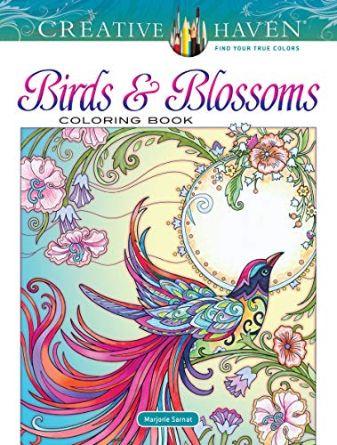 Book Cover Creative Haven Birds and Blossoms Coloring Book (Adult Coloring)