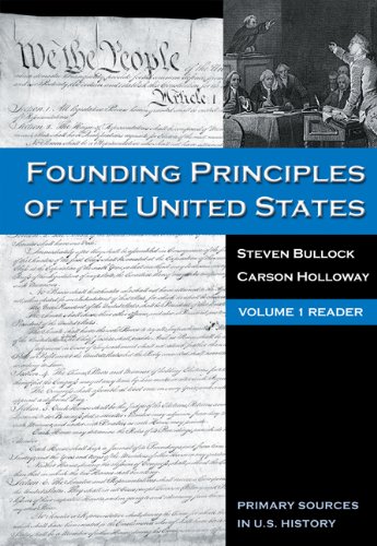 Book Cover Founding Principles of the United States, Volume 1