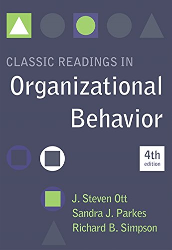 Book Cover Classic Readings in Organizational Behavior