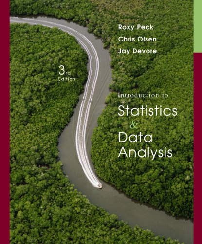 Introduction to Statistics and Data Analysis