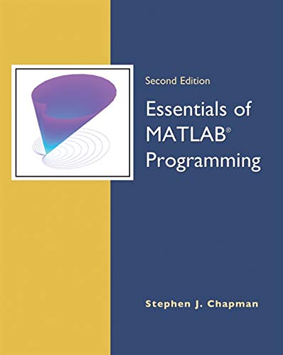 Book Cover Essentials of MATLAB Programming