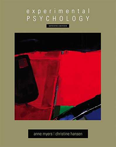 Book Cover Experimental Psychology (PSY 301 Introduction to Experimental Psychology)