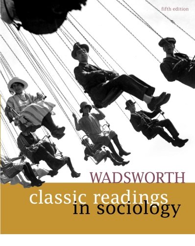 Book Cover Wadsworth Classic Readings in Sociology