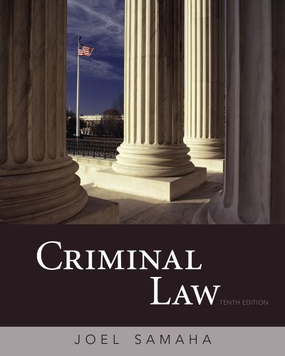 Book Cover Criminal Law