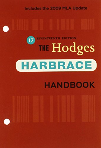 The Hodges Harbrace Handbook, 2009 MLA Update Edition