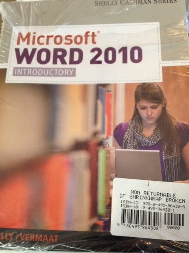Bundle: Microsoft PowerPoint 2010: Introductory + Microsoft Access 2010: Introductory + Microsoft Excel 2010: Introductory + Microsoft Word 2010: ... and Projects v2.0 Printed Access Card