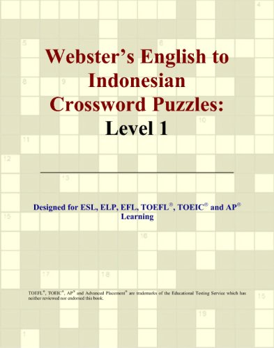 Webster's English to Indonesian Crossword Puzzles: Level 1