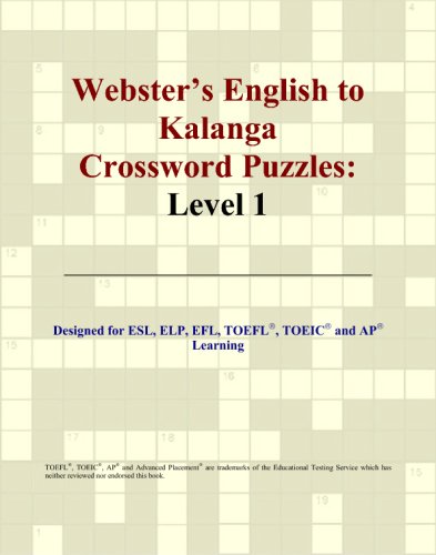 Webster's English to Kalanga Crossword Puzzles: Level 1