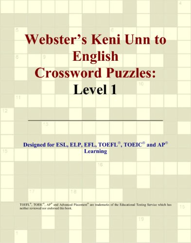 Webster's Keni Unn to English Crossword Puzzles: Level 1