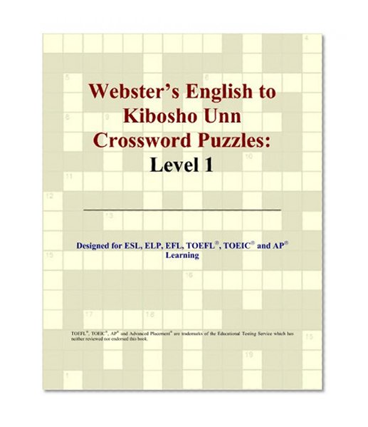 Webster's English to Kibosho Unn Crossword Puzzles: Level 1