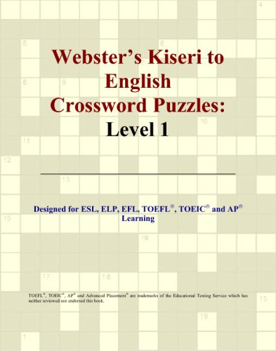 Webster's Kiseri to English Crossword Puzzles: Level 1