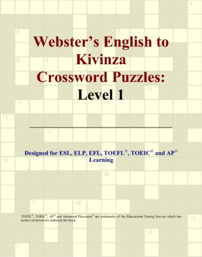 Webster's English to Kivinza Crossword Puzzles: Level 1