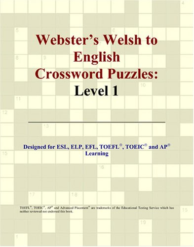 Webster's Welsh to English Crossword Puzzles: Level 1