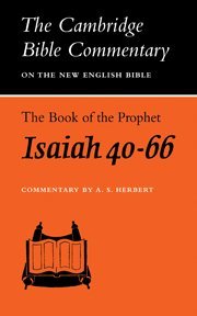 Book Cover The Book of the Prophet Isaiah, Chapters 40-66 (Cambridge Bible Commentaries on the Old Testament)