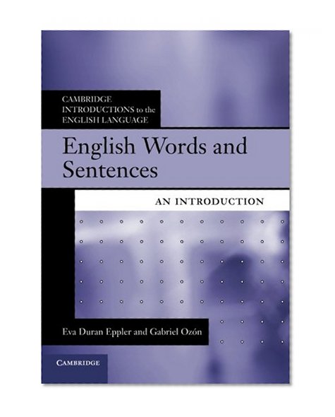 Book Cover English Words and Sentences: An Introduction (Cambridge Introductions to the English Language)