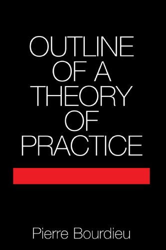Book Cover Outline of a Theory of Practice (Cambridge Studies in Social and Cultural Anthropology)